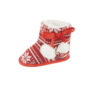 Botines de algodón orgánico para bebé recién nacido, de tela, suave, precio al por mayor - Product Image 1
