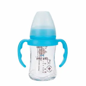 異なるサイズのホウケイ酸ガラス哺乳瓶新生児用