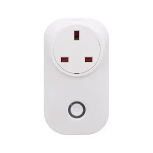 SONOFF-enchufe de pared S20 UK, enchufe inteligente con Wifi, Control remoto por aplicación, toma de corriente inalámbrica, temporizador, funciona con Alexa IFTTT