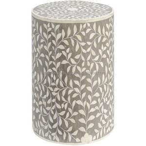 Taburete de madera maciza contemporáneo, diseño de incrustaciones de hueso, muebles comerciales modernos para oficina en casa para cocina, sala de estar, Villa, Baño - Product Image 2