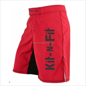 Fight mma shorts logos personnalisés oem designs tissu microstretch/Grappling personnalisé mma court/Bjj personnalisé court Double couche court - Product Image 6