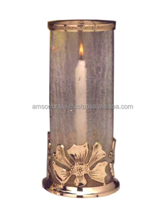Designer Metal And <b>Glass</b> Traditional Lamp - Product Image 4