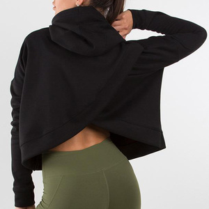 2025 dernière conception à capuche pour femmes sweats de haute qualité pas cher prix femmes Logo personnalisé Gym Fitness sweats à capuche sweat - Product Image 2