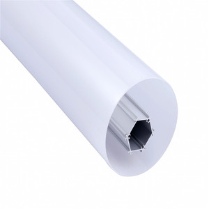 Profil <span class=keywords><strong>LED</strong></span> 360 degrés 76*76mm Largeur Tube Suspendu Lumière de profil de haute qualité <span class=keywords><strong>LED</strong></span> Aluminium - Product Image 1