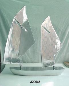 Réplica de barco de aluminio fundido con pulido de espejo, también disponible en acabado mate, decoración náutica para el hogar, escultura, réplica de barco de Metal - Product Image 3