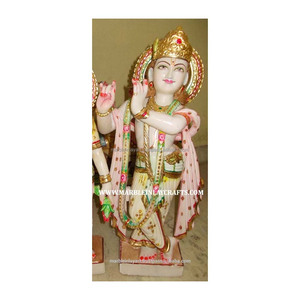 แฮนด์เมดหินอ่อนกฤษณะรูปปั้น - Product Image 1