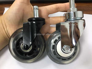 Roulettes <span class=keywords><strong>de</strong></span> remplacement pour <span class=keywords><strong>chaise</strong></span> <span class=keywords><strong>de</strong></span> <span class=keywords><strong>bureau</strong></span>, style rouleau, 3 pouces, tige <span class=keywords><strong>de</strong></span> <span class=keywords><strong>chaise</strong></span> <span class=keywords><strong>de</strong></span> <span class=keywords><strong>bureau</strong></span>, polyuréthane PU, vis, 75 mm - Product Image 4