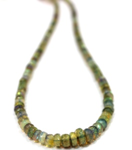 Collar de Ópalo Etíope Chapado en Oro Clásico Hecho a Mano de Alta Calidad, Joyería de Cuentas Finas Naturales para Regalo de Boda - Product Image 2