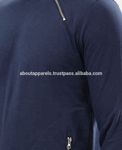 เสื้อสเวตเชิ้ตคอกลมของผู้ชายเสื้อมีฮู้ดแฟชั่นสีล้วนทันสมัย - Product Image 4