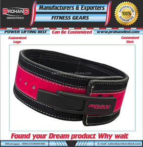 Suede Leather Powerlifting Lever Buckle Belt Custom Design OEM logo Weight Lifting Belt for Workout - Product Image 3