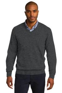 Chandail à col v pour hommes, 60/40 coton, en nylon, livré avec votre logo - Product Image 4