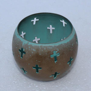 Porte-bougie décoratif pour salon et événements, élégant porte-bougie en verre pour la décoration de table intérieure - Product Image 1