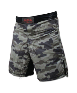 Short de grappin de camouflage MMA vert armée personnalisé Vêtements d'arts martiaux de qualité supérieure pour hommes Costumes de MMA MC-208 - Product Image 1
