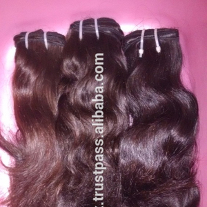 Meilleure vente cheveux bruts indiens Temple tissage vague naturelle lâche vague profonde boucle italienne extension de cheveux humains naturels - Product Image 6