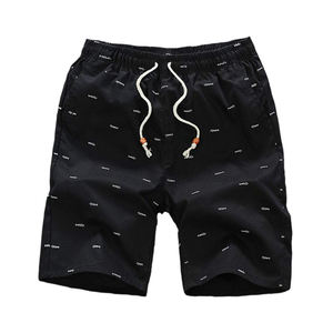 Shorts de plage en coton pour hommes, vêtements d'été, os de poisson, imprimé, taille élastique, grande taille, nouvelle collection 2020 - Product Image 1