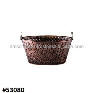 Seau à glace et refroidisseur à vin en métal galvanisé pour bar et fête à domicile Meilleure qualité Fabriqué à la main Style contemporain - Product Image 4