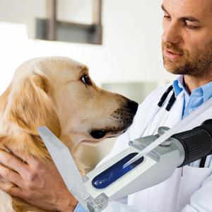 Réfractomètre clinique vétérinaire portable pour le plasma sanguin, le sérum protéique et l'urine, nouvelle conception, avec ATC intégré (emballage OEM disponible) - Product Image 2