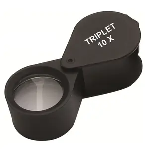 Compact Diamond Jewelers Eye Loupe 10x Triplet 18mm Black Matte Jewelry Diamond Tool Manufacturer in India