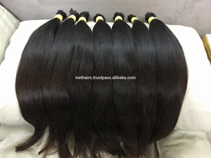 Вьетнамская заводская цена на объемные прямые волосы Remy, выровненные кутикулы для плетения необитанных высококачественных человеческих волос - Product Image 4