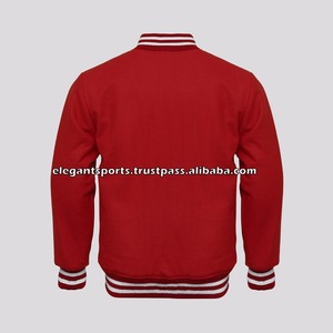 ผ้าขนสัตว์แจ็คเก็ตตัวแทน/แจ็คเก็ต Letterman/แจ็คเก็ตบาสเกตบอล - Product Image 3