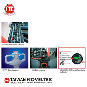 Garantía 1 tonelada eléctrica contrapesada walkie camión dirección asistida eléctrica apilador de paletas - Product Image 4