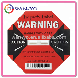 สติกเกอร์ติดตั้งตัวบ่งชี้แรงสั่นสะเทือน แรงกระแทก และแรงสั่นสะเทือนจากการกระแทก 25G - ผู้ผลิต WAN-YO - Product Image 3