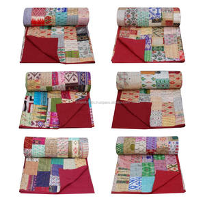 Fabricante hecho a mano Vintage Patchwork Kantha Colcha - Product Image 3