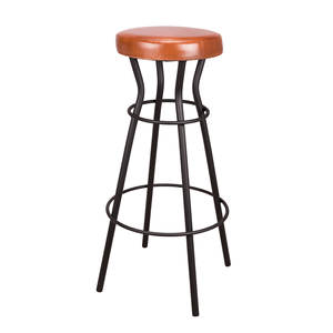 Nouveau modèle Tabouret de bar industriel en cuir et fer - Product Image 6