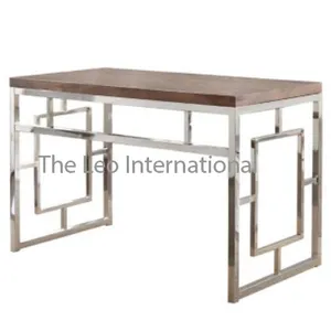 装饰豪华级金属和木质餐桌中心餐桌金属和木质家具