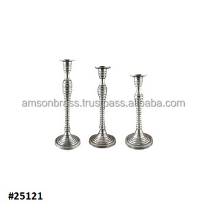 Set of 8 Candle Stand Christmas Home Decoration Antique <b>Candlestick</b> Holder Metal Metal Aluminium Birthday Party Decoration - Product Image 2