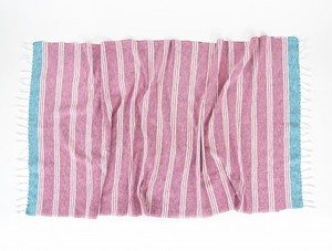 Serviette turque carrée de haute qualité 100% coton, écologique, tissée, à rayures, teinte en fil, pour salle de bain, hammam, sauna, spa, avion - Product Image 2