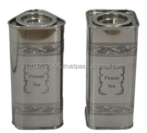 Classic Square Tin <b>Jar</b> Set Handmade <b>Tea</b> <b>Coffee</b> <b>Sugar</b> Eco-Friendly Rose Gold Ins-style Tin Storage Home Loose Powder - Product Image 2