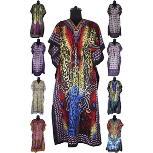 Robe longue Kaftan Sexy, grande taille, col en V profond, mode d'été - Product Image 2