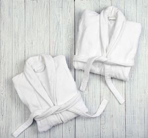 Peignoir de bonne qualité en coton biologique 100% avec logo personnalisé pour la vente en gros en Inde - Product Image 3