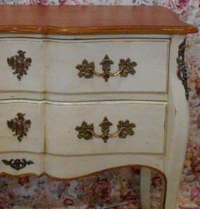 Meuble en bois Commode vintage 2 grands tiroirs Style français - Product Image 5