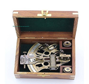 Sextant en laiton nautique pour les marins de la marine, instrument de navigation céleste avec deux télescopes de visée supplémentaires, déterminer la latitude - Product Image 4