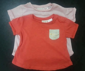 Camiseta de algodón de marca para niños con suéter corto de invierno para niñas con bolsillo delantero - Product Image 1