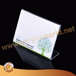 ผู้ถือจอแสดงผลเมนูอะคริลิคใสรูปตัว L ขายส่ง - Product Image 2