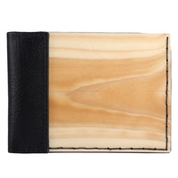 Dompet Kartu RFID Kulit Napa Asli Bergaya dari Pemasok India, Desain Ramping dan Ringkas Warna Hitam untuk Kebutuhan Sehari-hari, Dijual