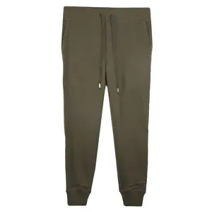 Grote Maat Bruine Joggingbroek Voor Mannen Zwaar Gewicht Katoenen Trekkoord Taille Joggingbroek Met Billen En Baggy Joggingbroek Oversized Jogger