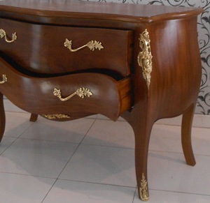 Meuble de salon intérieur en bois massif d'acajou de Bombay, Indonésie - Product Image 5