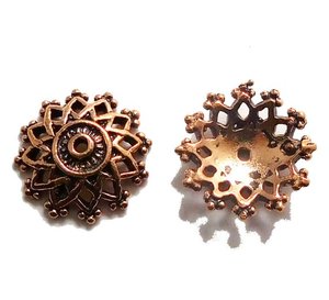 Gorro de cuentas chapado en oro de nuevo diseño, accesorios y componentes de joyería - Product Image 2