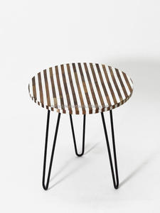 โต๊ะข้างแท่นโลหะมันวาว - Product Image 6