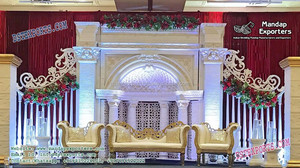 Rajwada ชุดตกแต่งเวทีงานแต่งงาน,เวที Rajwada โบราณสำหรับงานแต่งงาน - Product Image 3
