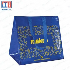 PP Woven Shopping Bags mass production 100% recyclable materials