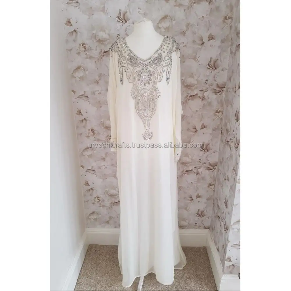 Best Quality Kaftan evening dresses from dubai moroccan dress kaftan for sale Islamic Jalabiya kaftan