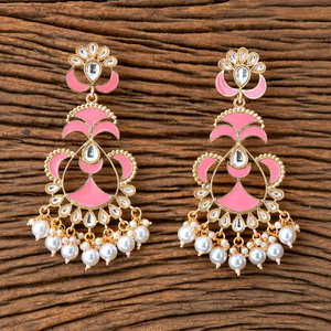 Indo occidental al por mayor imitationClassic pendiente Rosa 9468 - Product Image 1