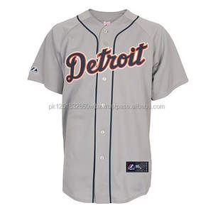 เสื้อเบสบอลแบบติดกระดุม, เสื้อเบสบอลแบบติดกระดุมลายทางสั่งทำพิเศษ, เสื้อเบสบอลลายทางเต็มตัวแบบติดกระดุม - Product Image 5