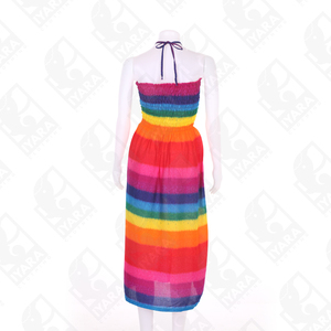 ขายส่งสายรุ้งพิมพ์ Smocked Maxi ชุด - Product Image 4