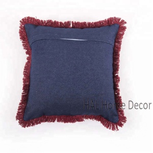 Funda de cojín de almohada personalizada bordada a mano decorativa al por mayor, funda de cojín india de almohada decorativa de Navidad - Product Image 2